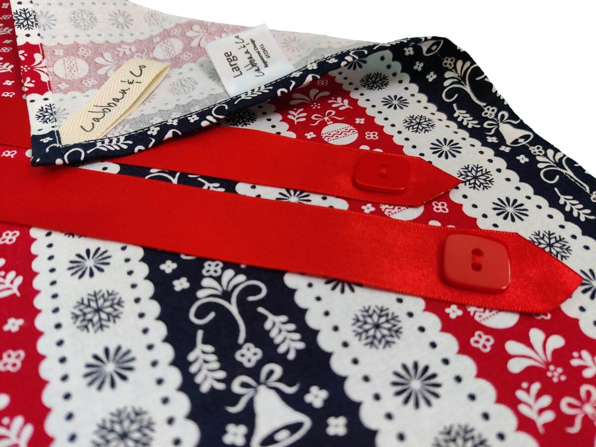 Scandi Stripe, Fabric Gift Wrap with Ribbon